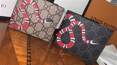 gucci snake wallet inside|Gucci kingsnake men's wallet.